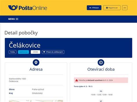 čelákovice pošta|Česká pošta Čelákovice